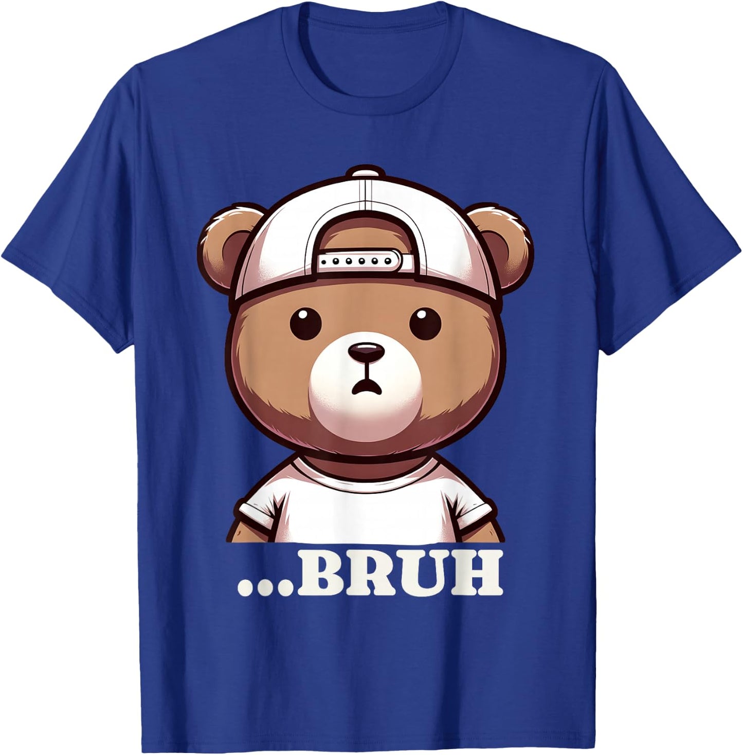 Bruh Meme Hip Hop Teddy Bear Funny Boys Teens Teenager T-Shirt - T-Shirt | Royal