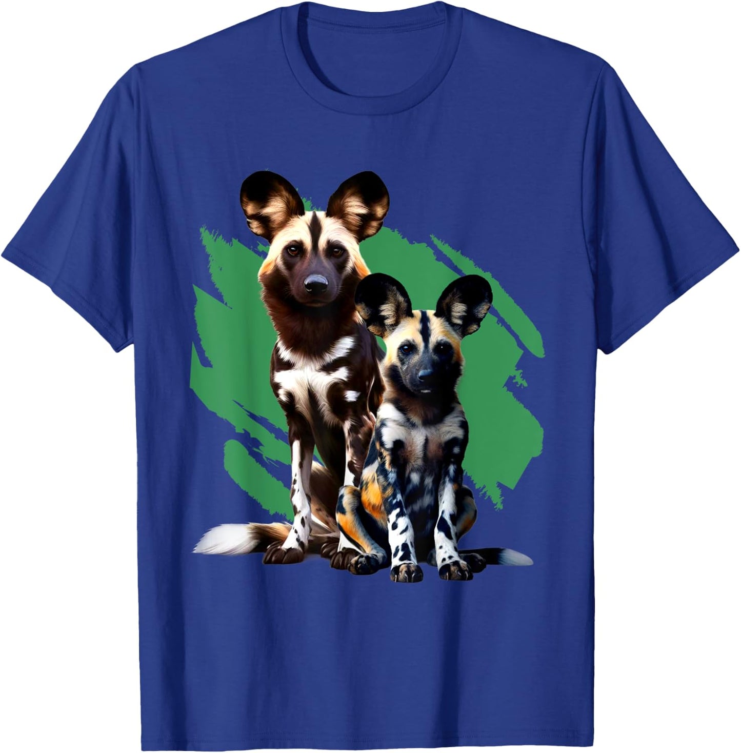 African Painted Wild Dogs Puppy Wild Dog Lovers Design T-Shirt - T-Shirt | Royal