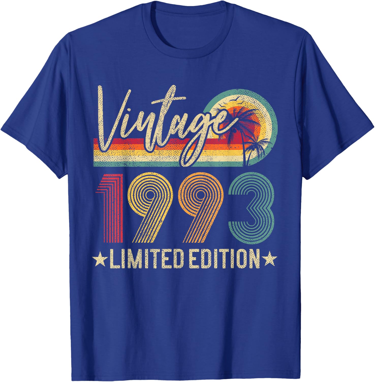 Vintage 1993 30th Birthday Gift 30 Years Old Limited Edition T-Shirt - T-Shirt | Royal