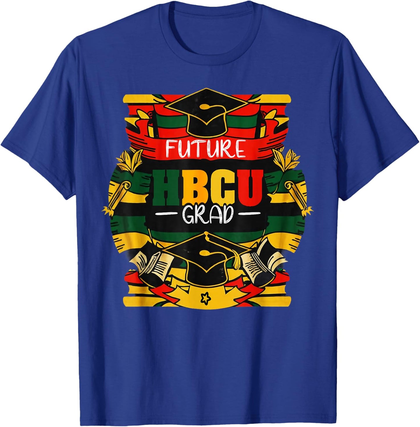 Future HBCU Grad Boys Girls Kids Graduation HBCU Juneteenth T-Shirt - T-Shirt | Royal