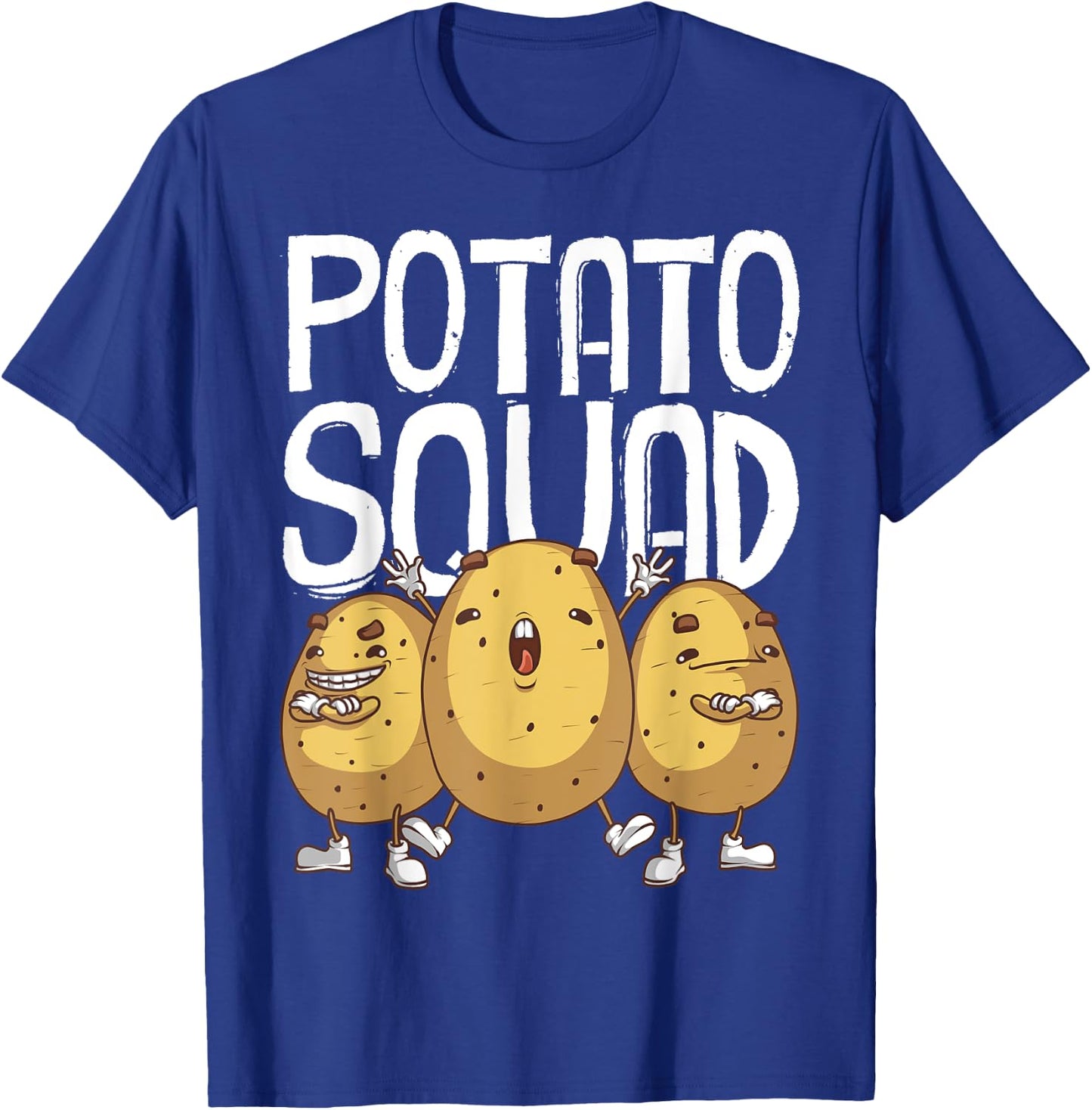 Funny Potato Squad Gift Women Cool Vegetarian Team T-Shirt - T-Shirt | Royal