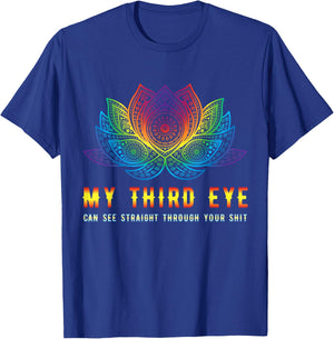Third Eye Yoga Gift Psychedelic Trance Dancing Goa T-Shirt - T-Shirt | Royal
