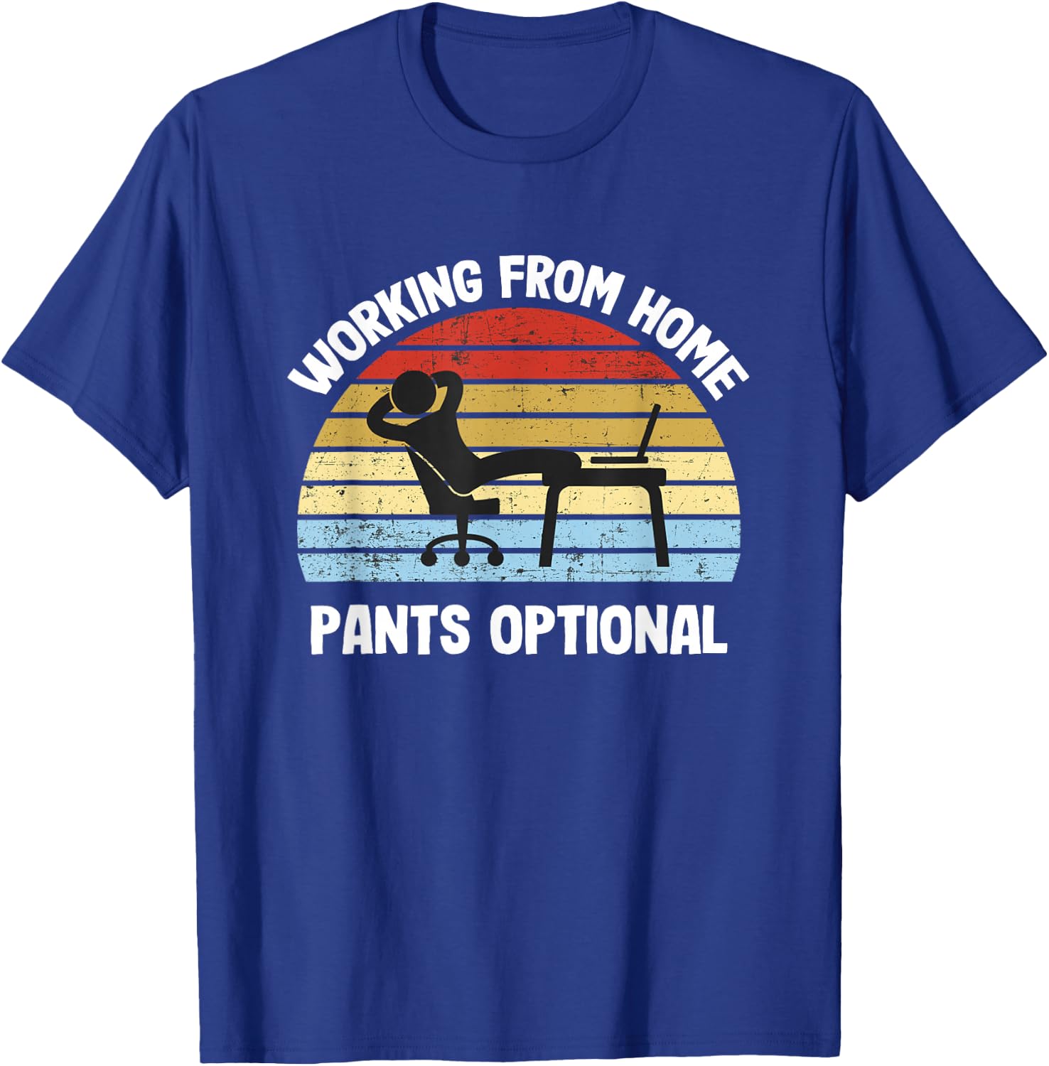 Working From Home T-Shirt - T-Shirt | Royal