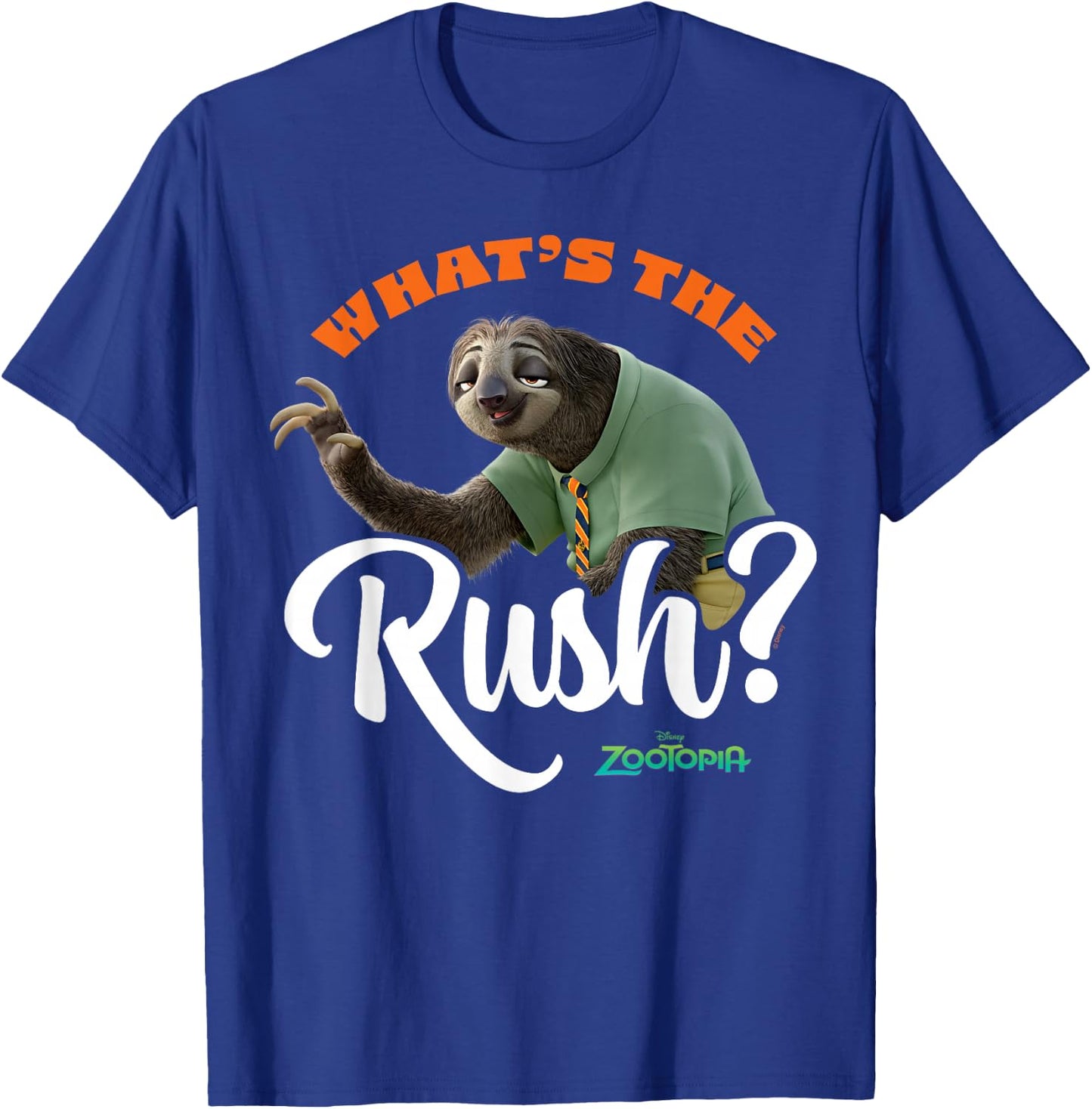 Zootopia - Flash Sloth What's The Rush T-Shirt - T-Shirt | Royal
