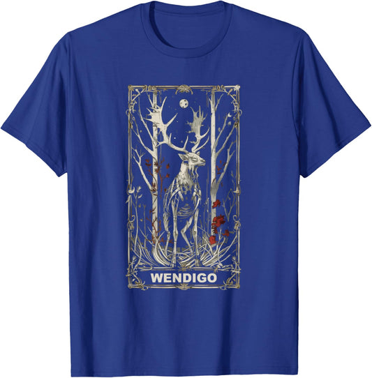Wendigo Monster Legendary Creature Cryptozoology Cryptid T-Shirt - T-Shirt | Royal