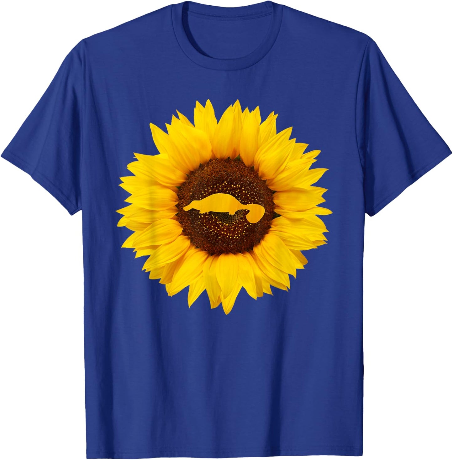 Platypus Gift Men Monotreme Animal Sunflower Lover T-Shirt - T-Shirt | Royal