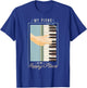 My piano is my happy place Gifts for a Piano player Jazz T-Shirt - T-Shirt | Royal