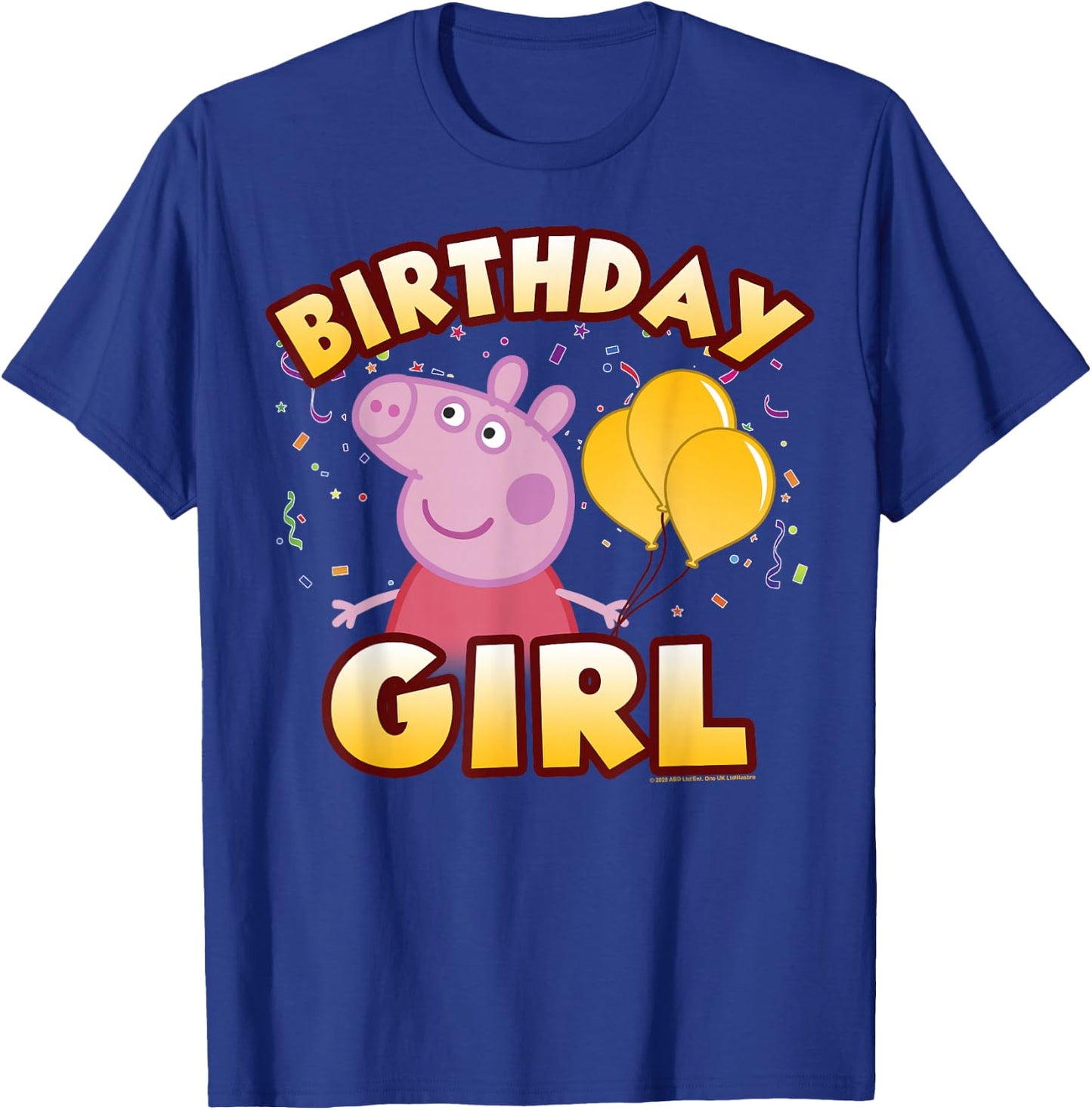 Peppa Pig Birthday Girl Confetti Celebration Small T-Shirt - T-Shirt | Royal