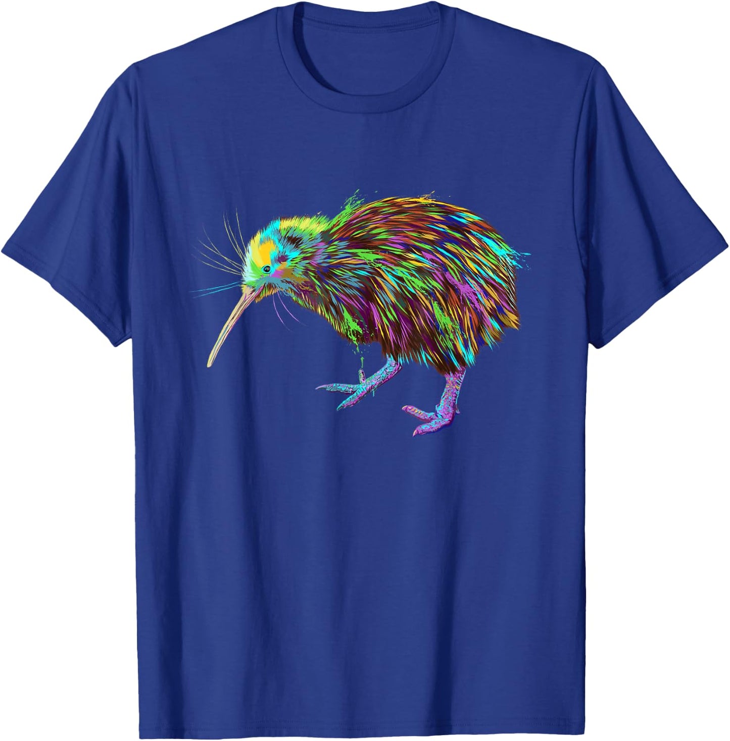Colourful Kiwi Bird T-Shirt - T-Shirt | Royal