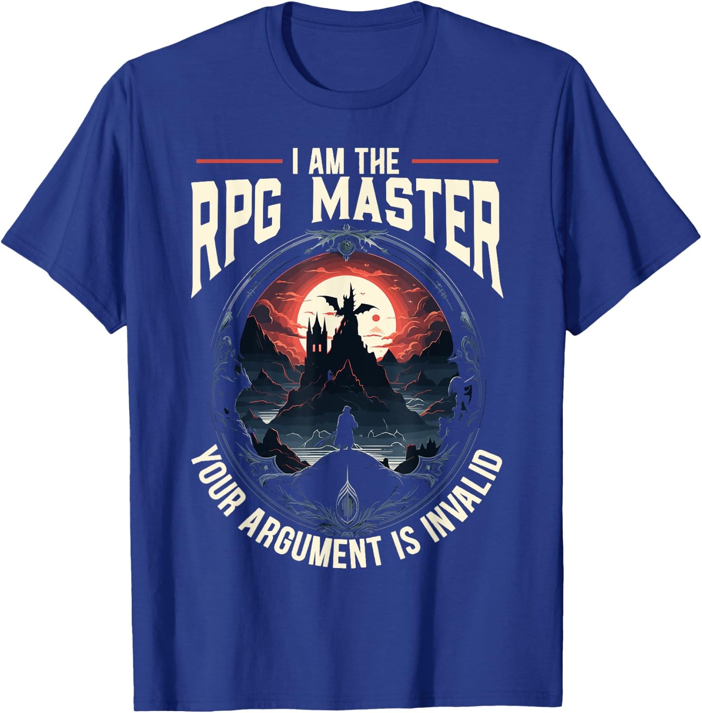 RPG Master D20 Gaming Tabletop Games Funny RPG Gamer T-Shirt - T-Shirt | Royal