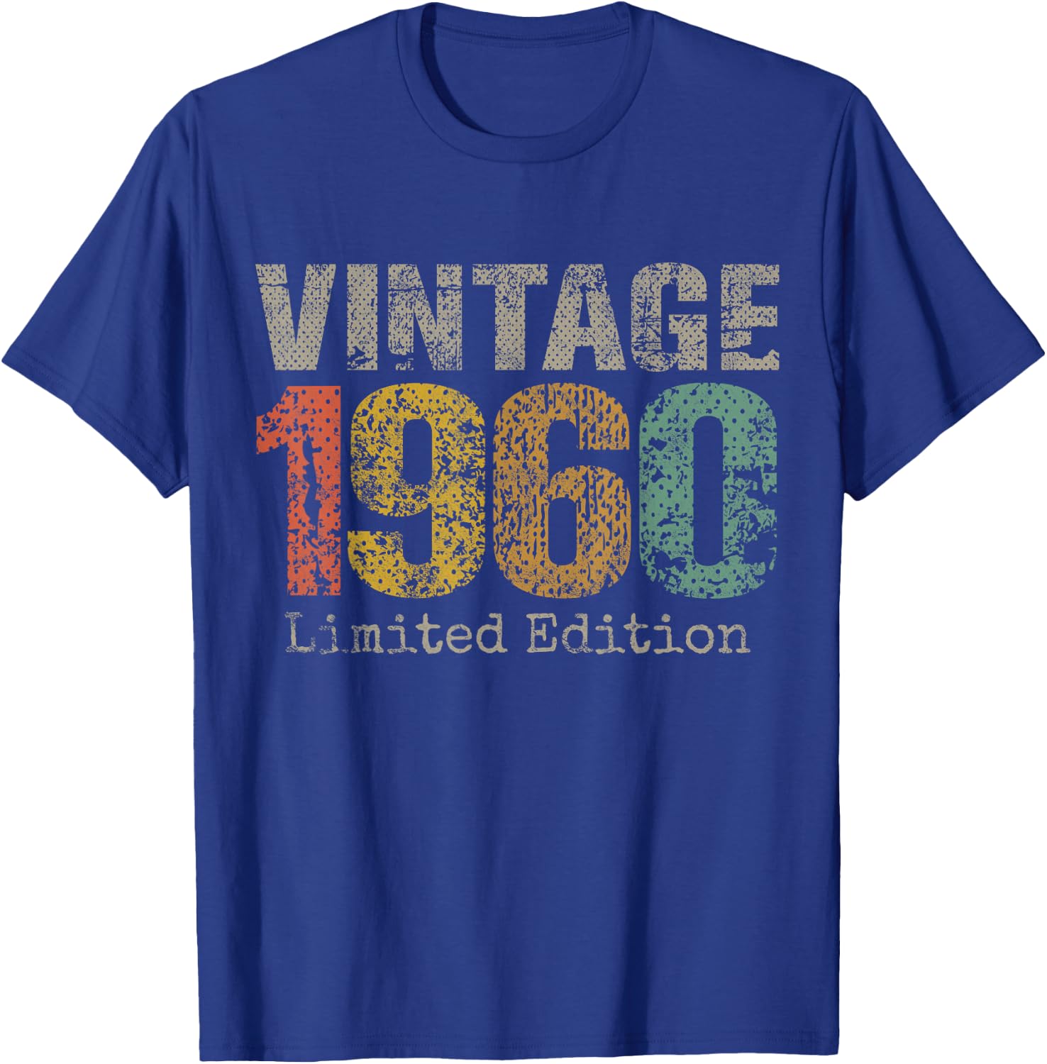 Vintage 1960 Limited Edition 65th Birthday Gifts 65 Year Old T-Shirt - T-Shirt | Royal