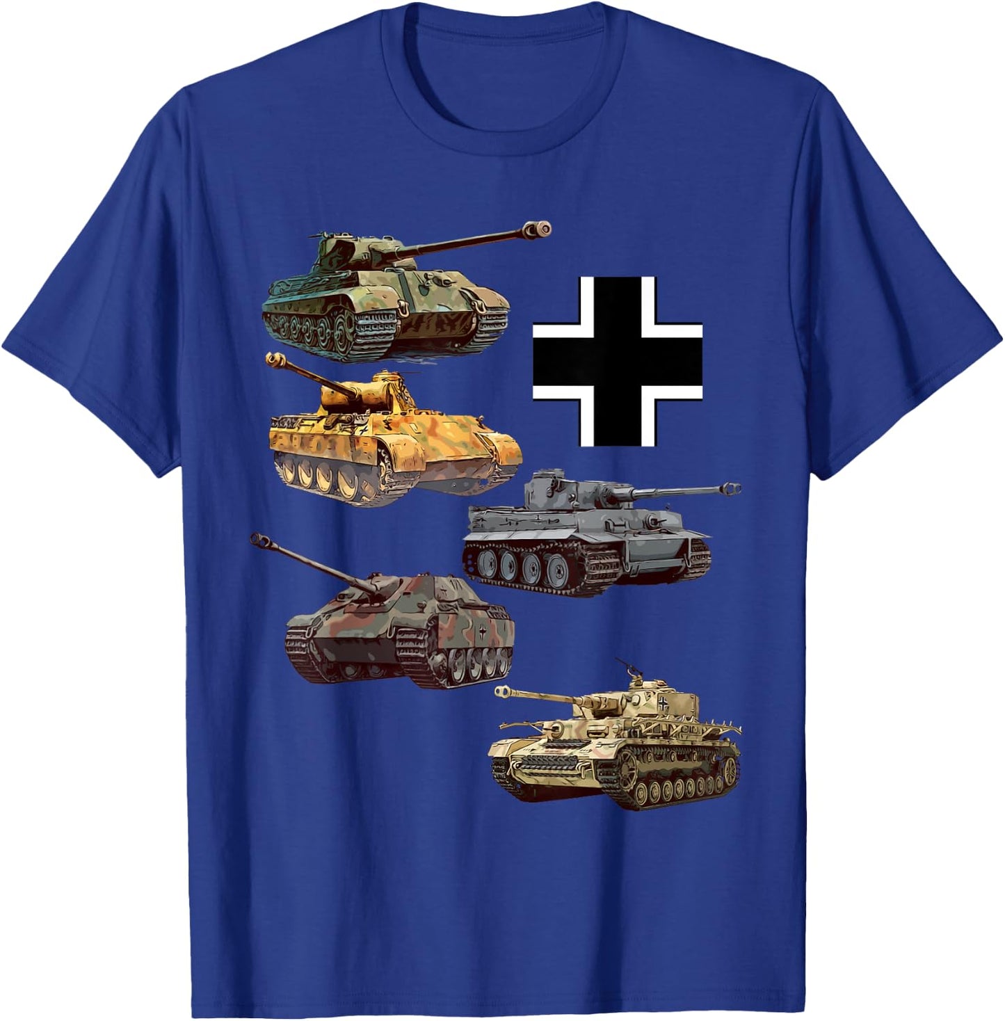German Tanks WW2 V Panther Jagdpanther Tiger 1 Tiger 2 T-Shirt - T-Shirt | Royal