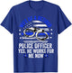 Wife of a Retired Police Officer Proud Retiring Cop Wife T-Shirt - T-Shirt | Royal