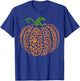 Dog Paw Print Pumpkin Autumn Fall Animal Lover Halloween Women Kids T-Shirt - T-Shirt | Royal