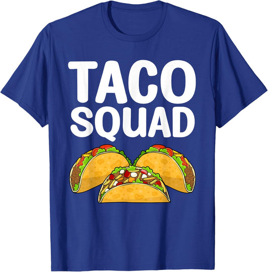 Funny Taco Design Women Kids Mexican Food Taco Lover T-Shirt - T-Shirt | Royal
