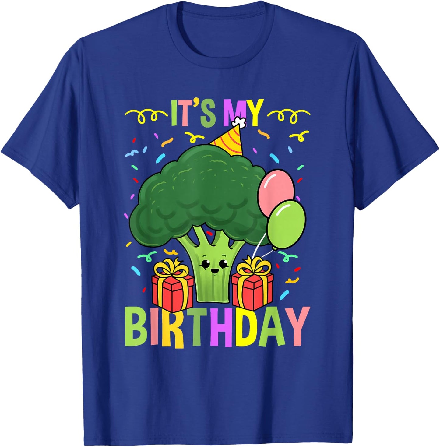 Its My Birthday Broccoli T-Shirt - T-Shirt | Royal