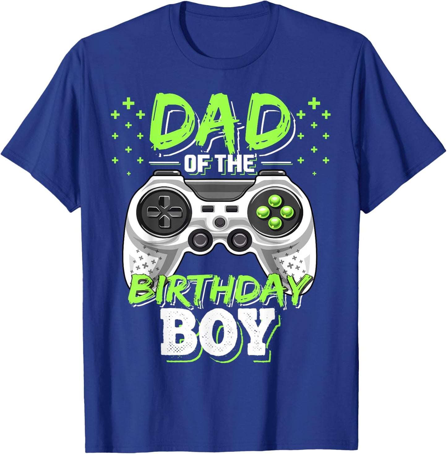 Dad of the Birthday Boy Matching Video Gamer Birthday Party T-Shirt - T-Shirt | Royal