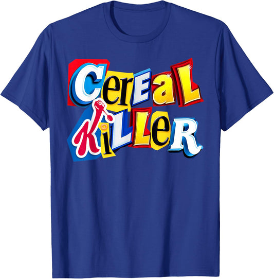 Cereal Killer Graphic for The Cereal Lovers in Your Family T-Shirt - T-Shirt | Royal