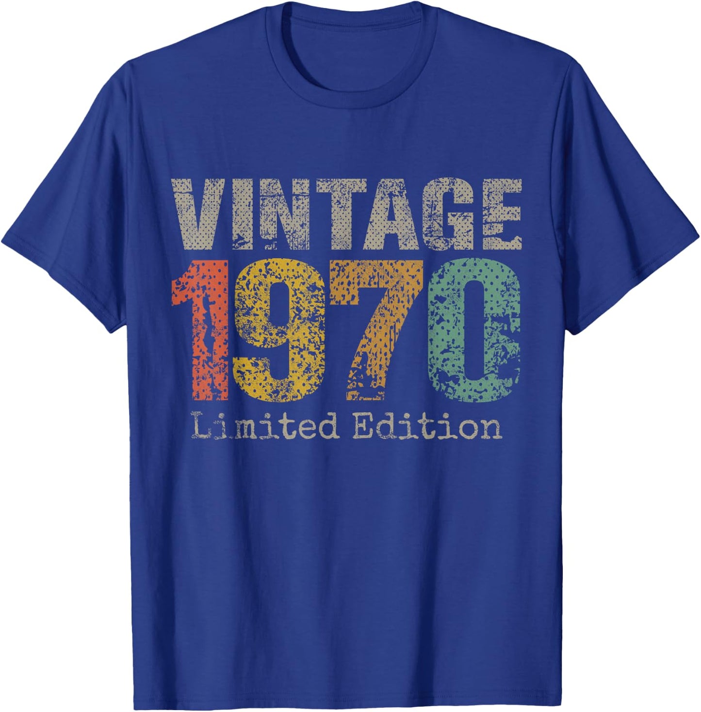 Vintage 1970 Limited Edition 55th Birthday Gifts 55 Year Old T-Shirt - T-Shirt | Royal