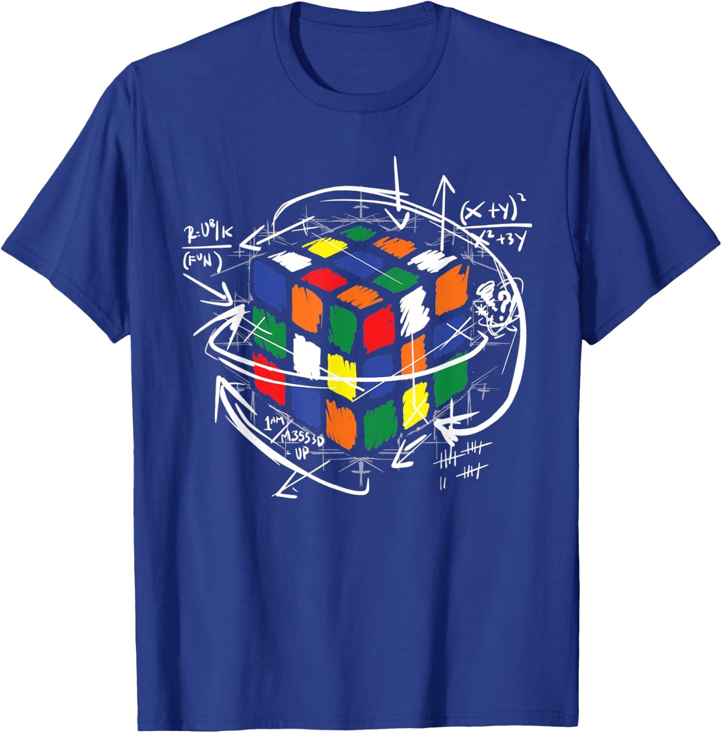 Math Puzzle Cube T-Shirt - T-Shirt | Royal