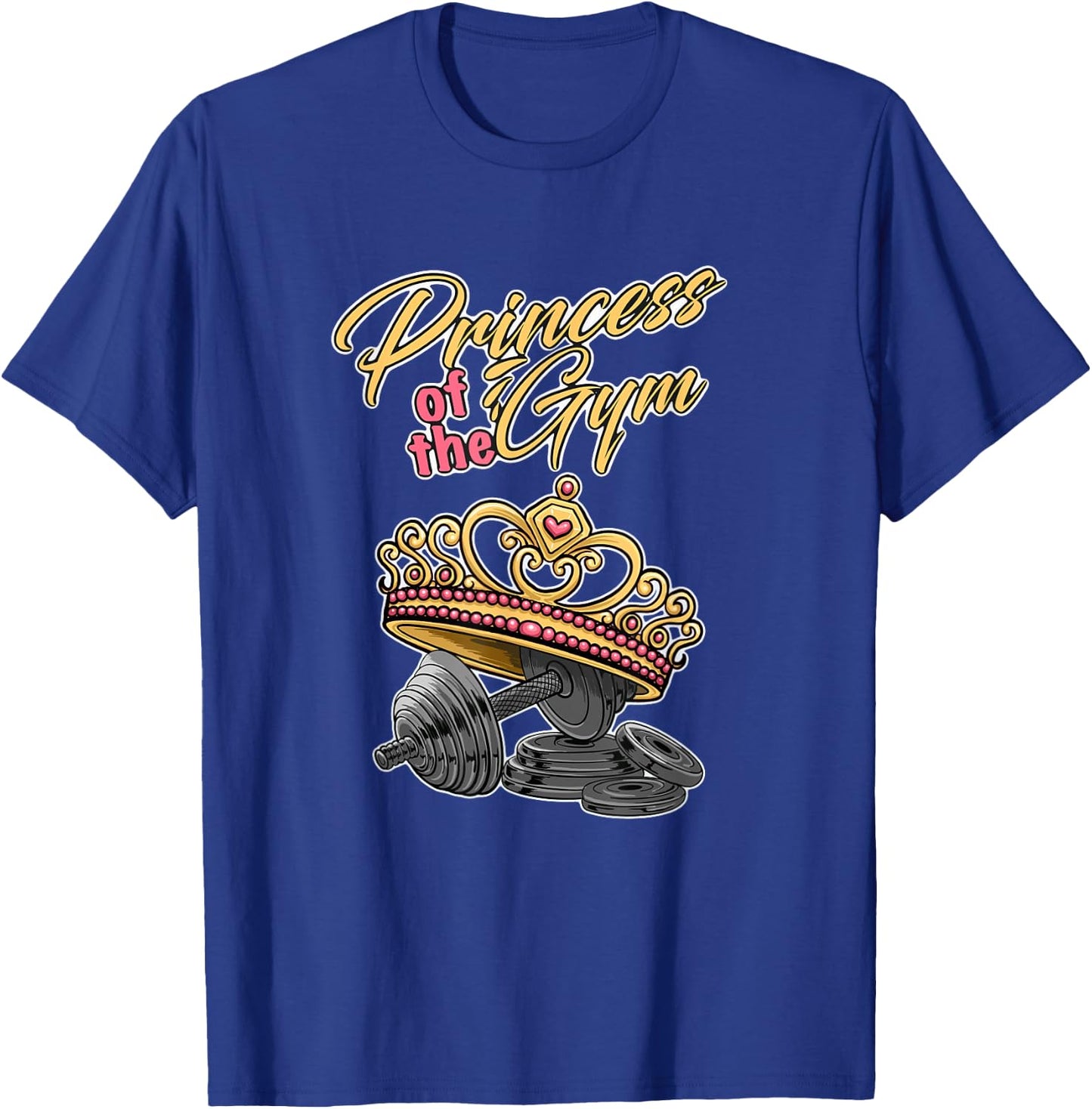 Princess of the Gym | Bodybuilding Strength Sports Gym T-Shirt - T-Shirt | Royal