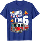 Fire Truck 6th Birthday Boy Firefighter 6 Year Old T-Shirt - T-Shirt | Royal