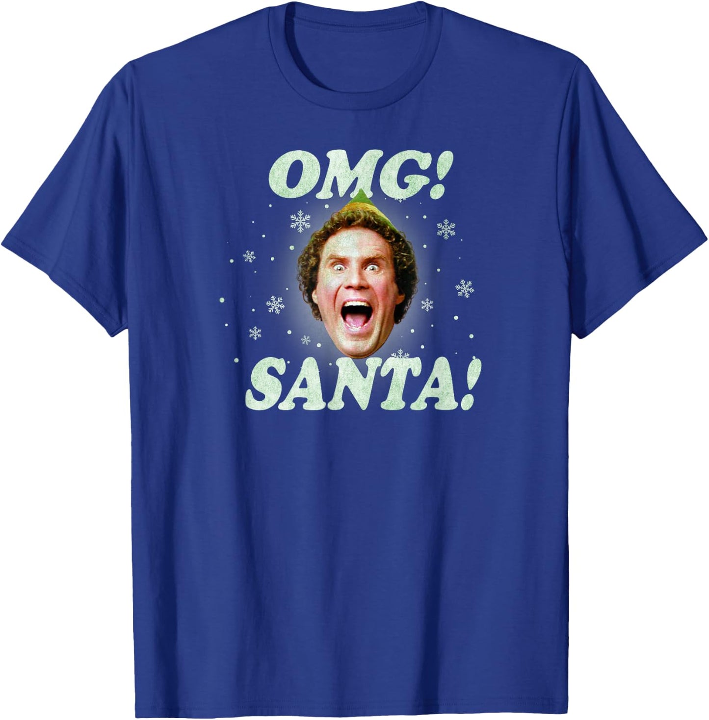 Elf Buddy OMG Santa T-Shirt - T-Shirt | Royal
