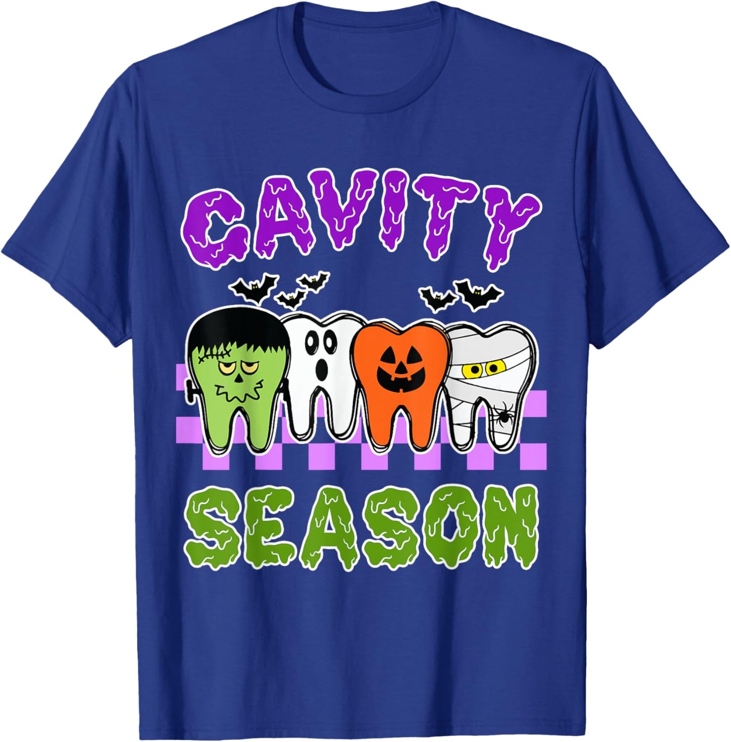 Cavity Season Dental Halloween Dentist Gift Men T-Shirt - T-Shirt | Royal