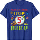 Buzz Hop & Crawl It's My 5th Birthday Bug Insects Themed T-Shirt - T-Shirt | Royal