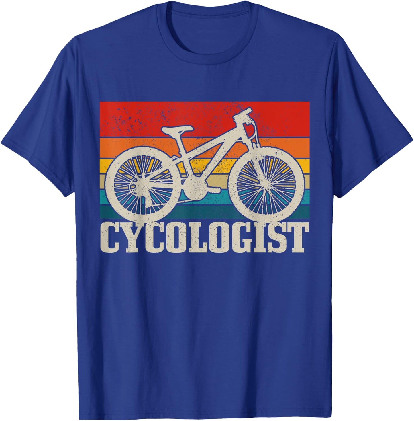 Cycologist Mountain Bike MTB Funny Mountain Biker Gift T-Shirt - T-Shirt | Royal