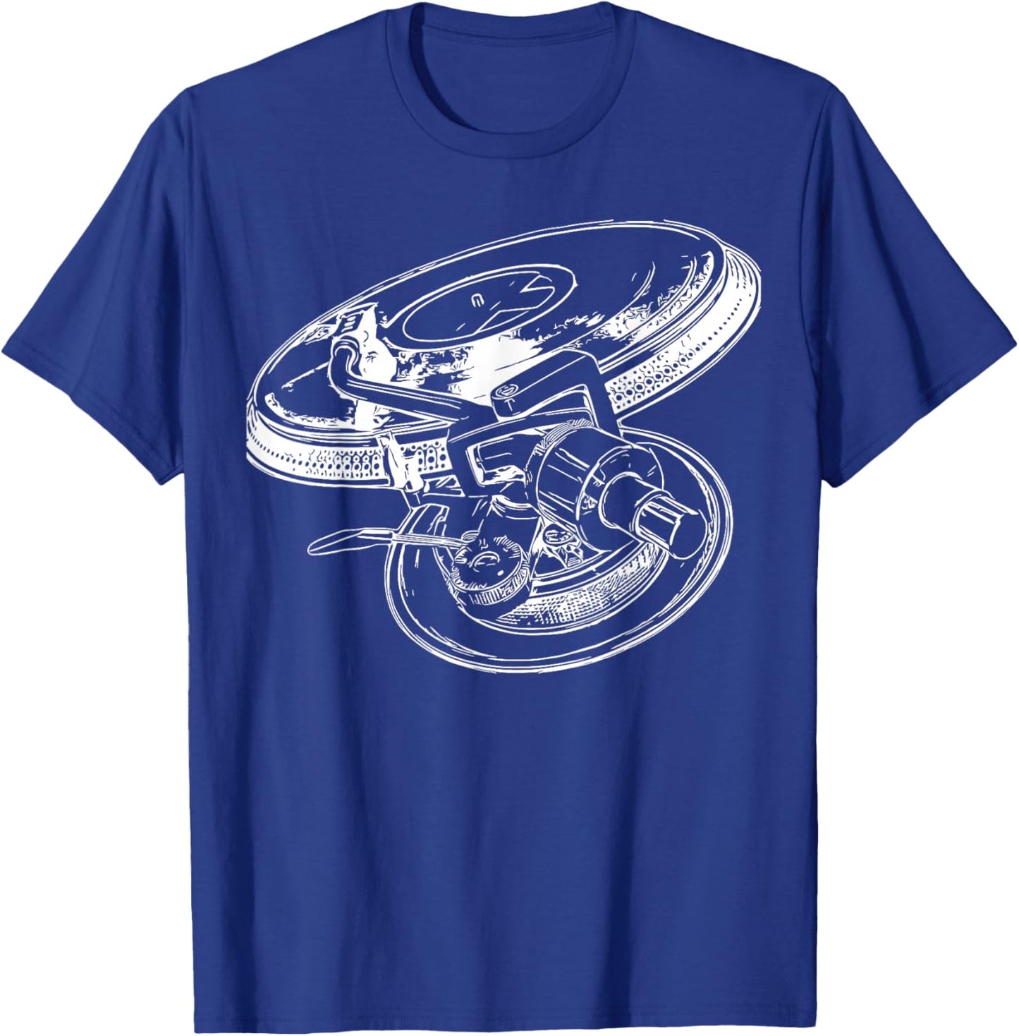 Technics 1200 Turntable - Club DJ - Vinyl Junkie T-Shirt - T-Shirt | Royal