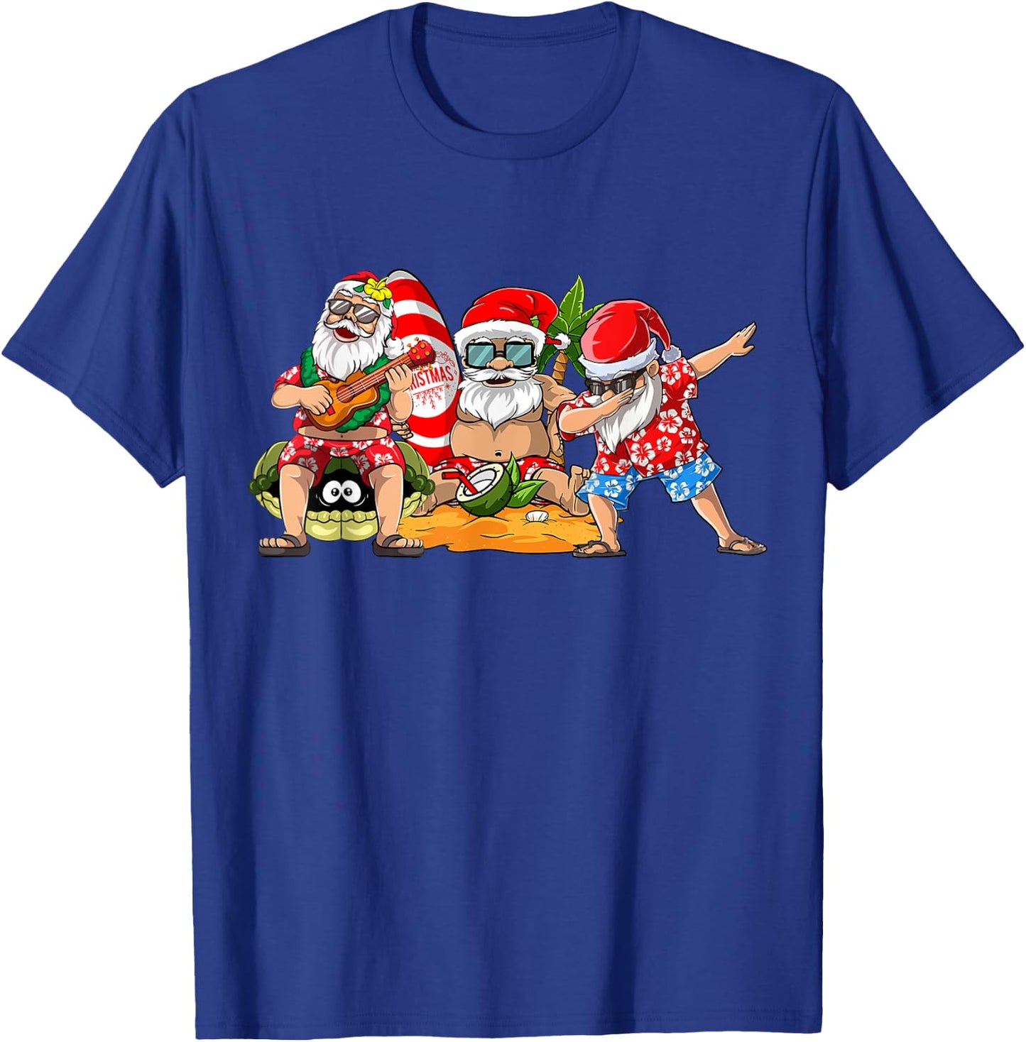 Hawaiian Three Gnomes Christmas In July Summer Vacation Men T-Shirt - T-Shirt | Royal