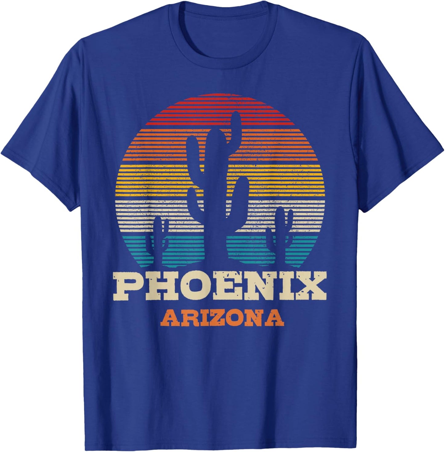 Phoenix Arizona Cactus Vintage Souvenir T-Shirt - T-Shirt | Royal