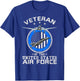 Vintage Veteran Of The United States Air Force U.S Military T-Shirt - T-Shirt | Royal