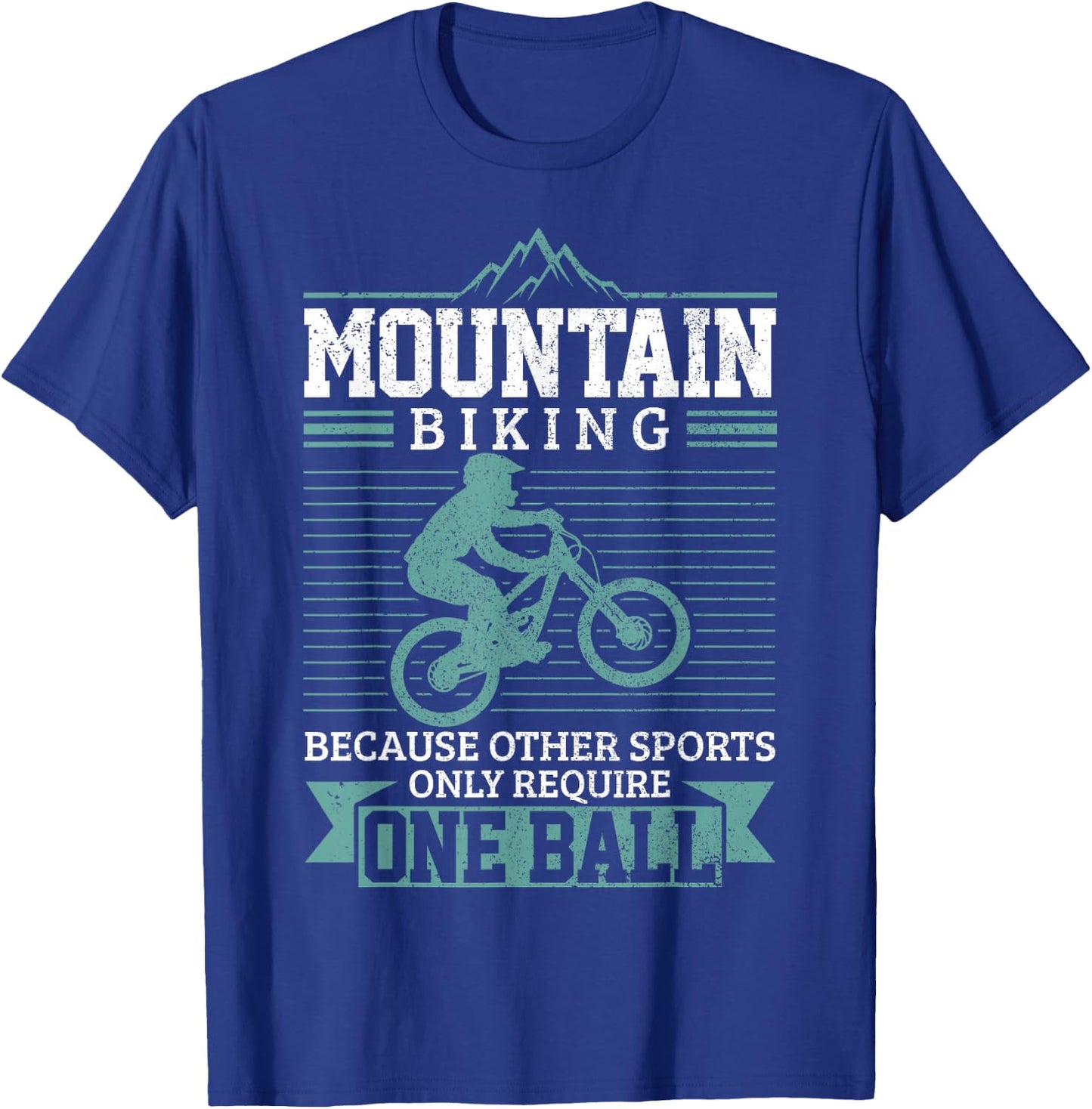 Mountain Bike MTB Downhill Biking Funny Mountain Biker Gift T-Shirt - T-Shirt | Royal