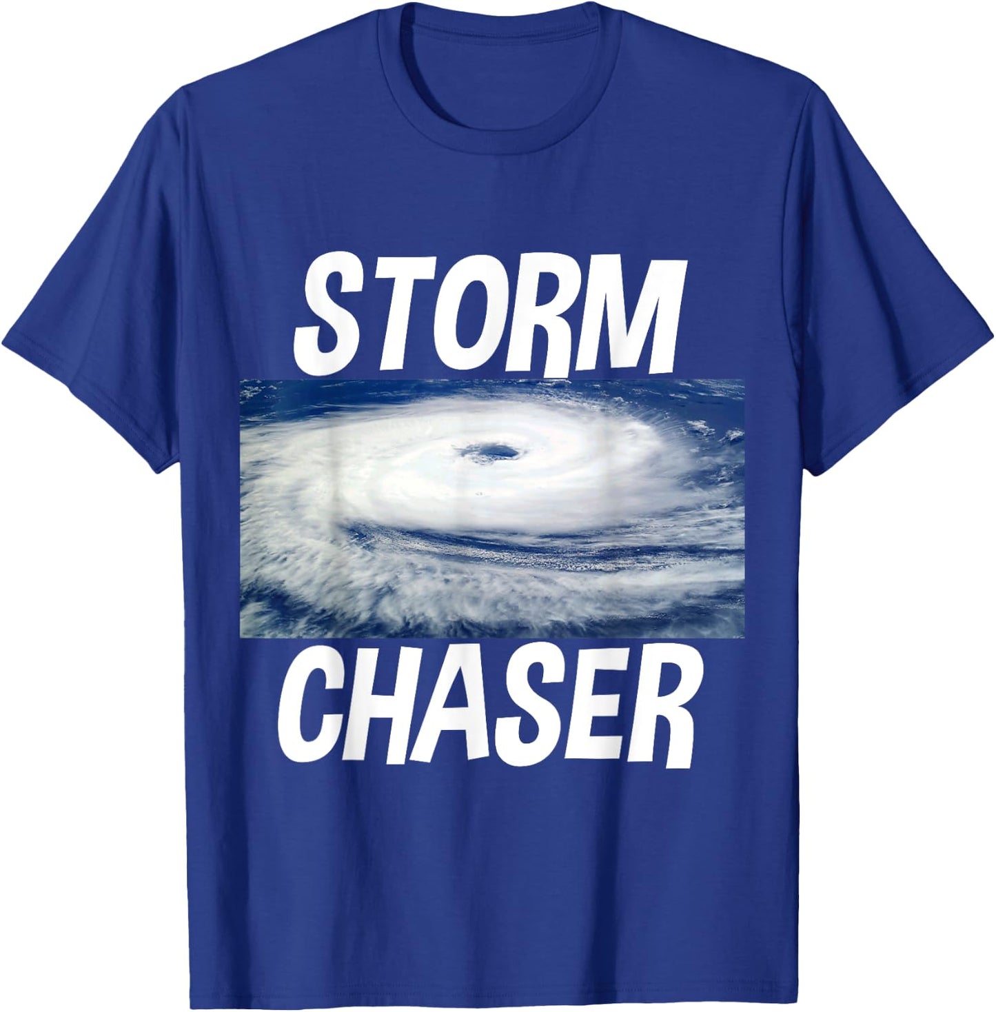 Storm Chaser Hurricane Picture Weather Meteorologist T-Shirt - T-Shirt | Royal