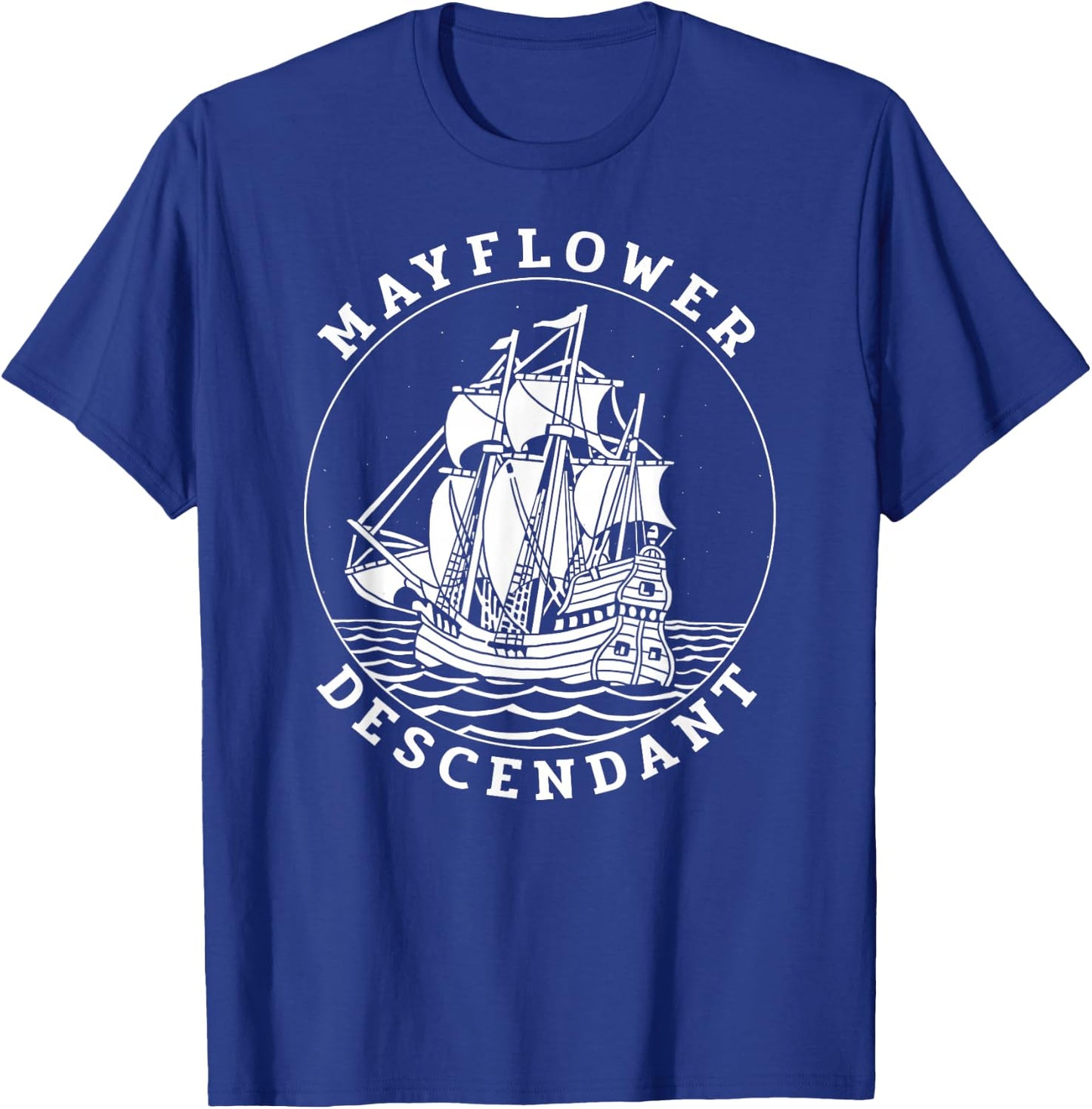 Mayflower Descendant T-Shirt - T-Shirt | Royal