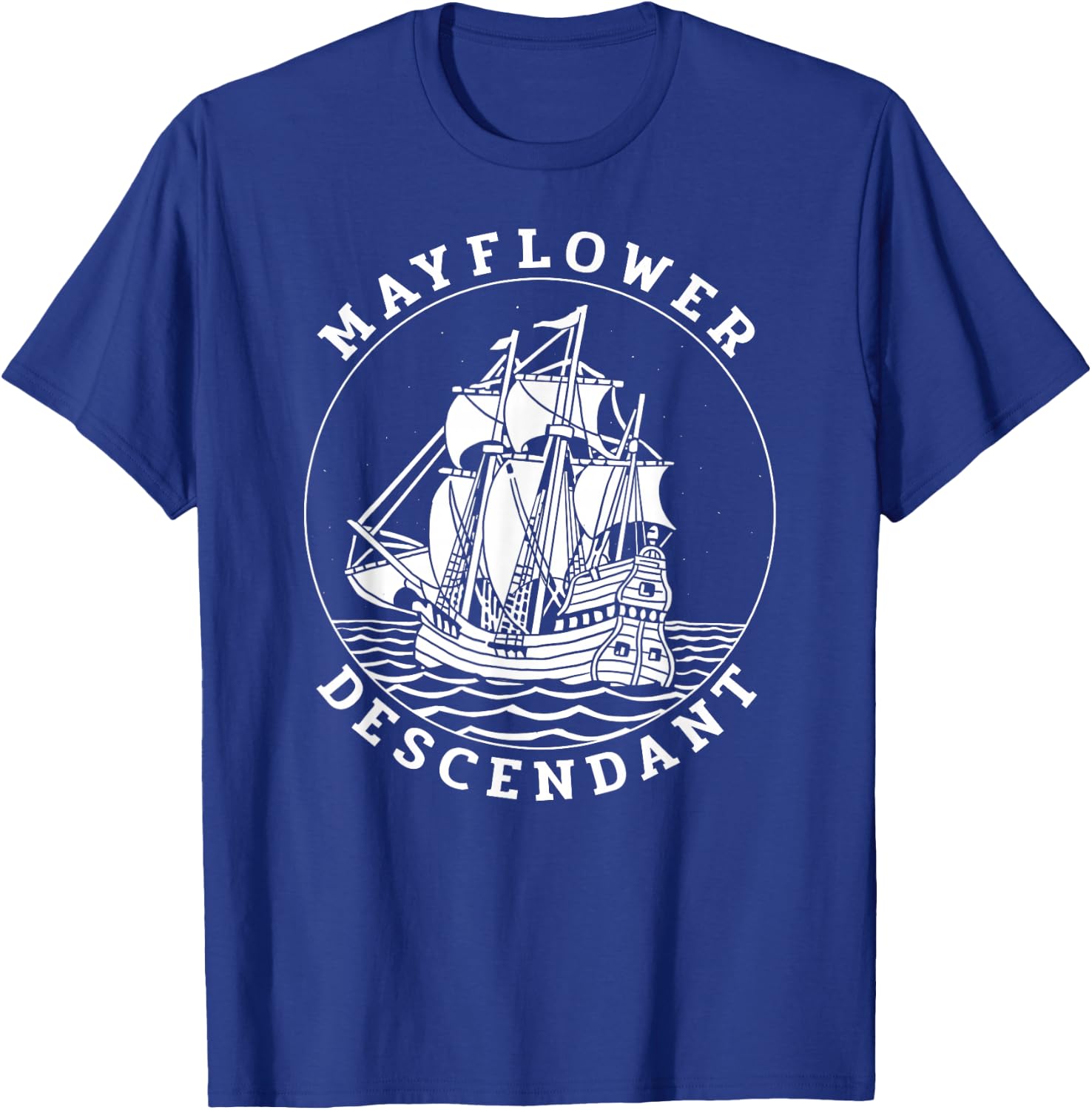 Mayflower Descendant T-Shirt - T-Shirt | Royal