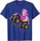 Monster Truck Unicorn Birthday Party Monster Truck Girl Gift T-Shirt - T-Shirt | Royal