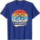 Level 26 Complete Retro 26th Wedding Anniversary T-Shirt - T-Shirt | Royal