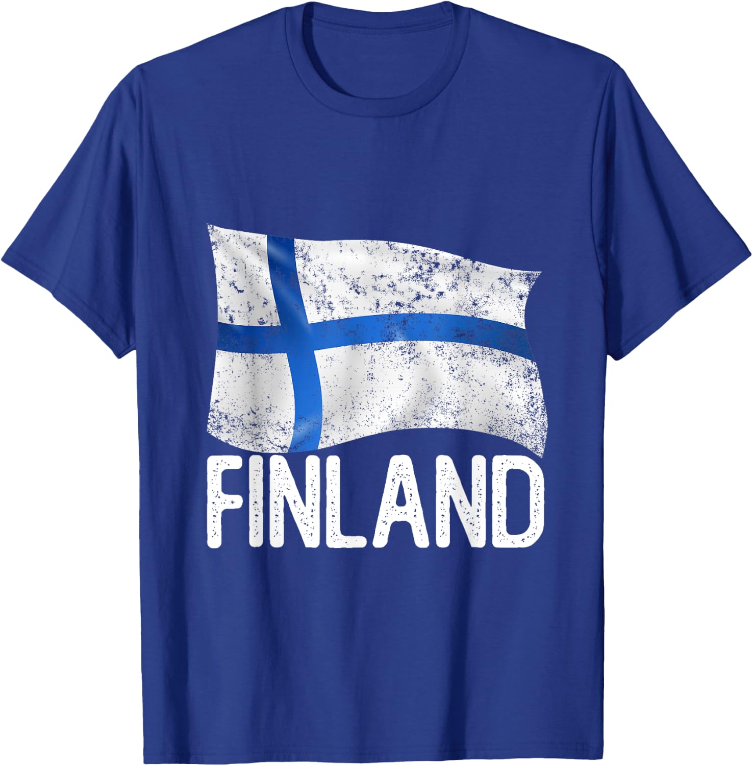 Finnish Flag Finland T-Shirt - T-Shirt | Royal