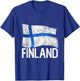 Finnish Flag Finland T-Shirt - T-Shirt | Royal