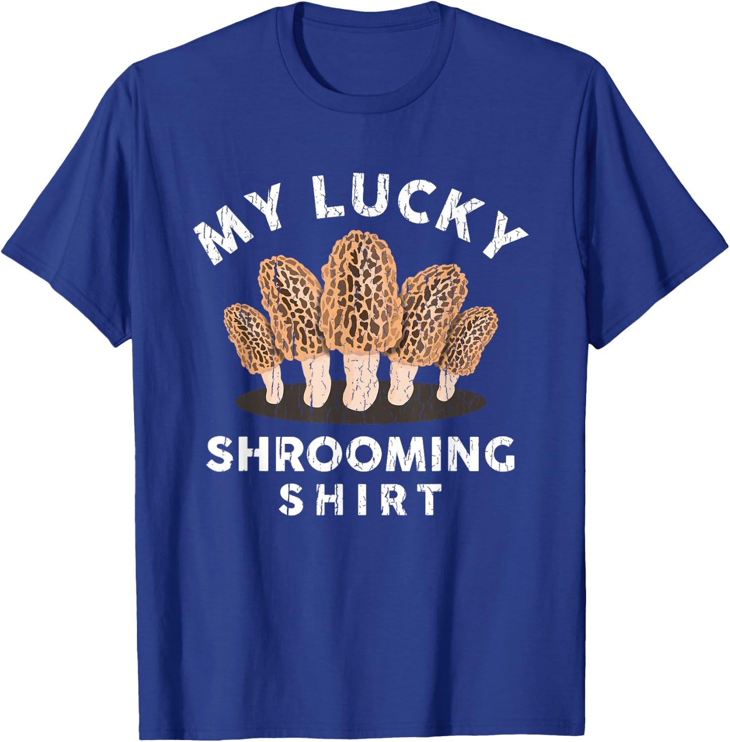 Funny Morel Mushroom Hunting Whisperer Men Women Kids Gifts T-Shirt - T-Shirt | Royal