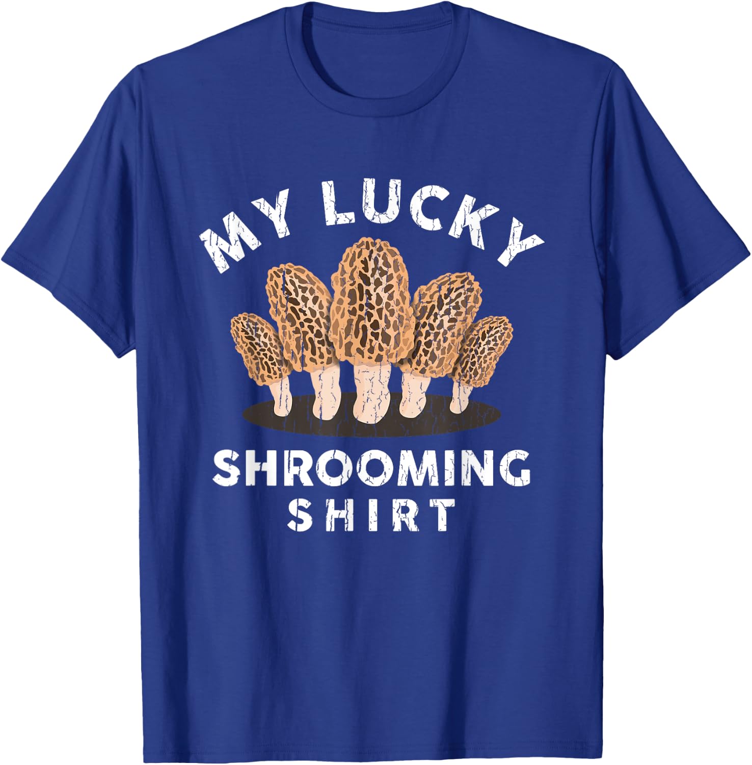 Funny Morel Mushroom Hunting Whisperer Men Women Kids Gifts T-Shirt - T-Shirt | Royal