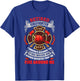 Retired Firefighter Retirement Gift Fire Department T-Shirt - T-Shirt | Royal