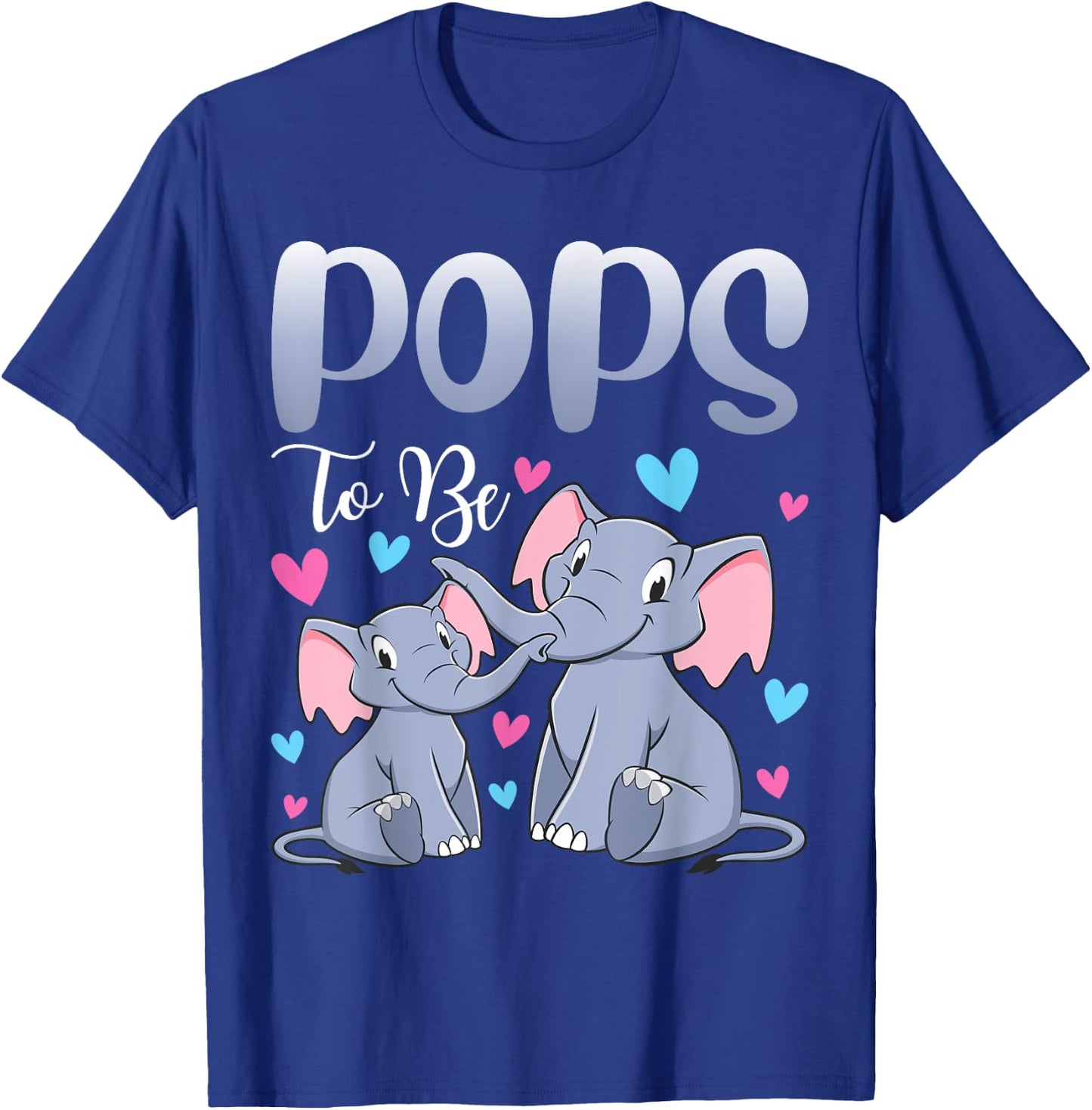 Soon Pops To Be Elephants For Baby Shower Gender Reveal Men T-Shirt - T-Shirt | Royal