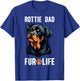 Rottie Dad Fur Life Retro Rottweiler T-Shirt - T-Shirt | Royal