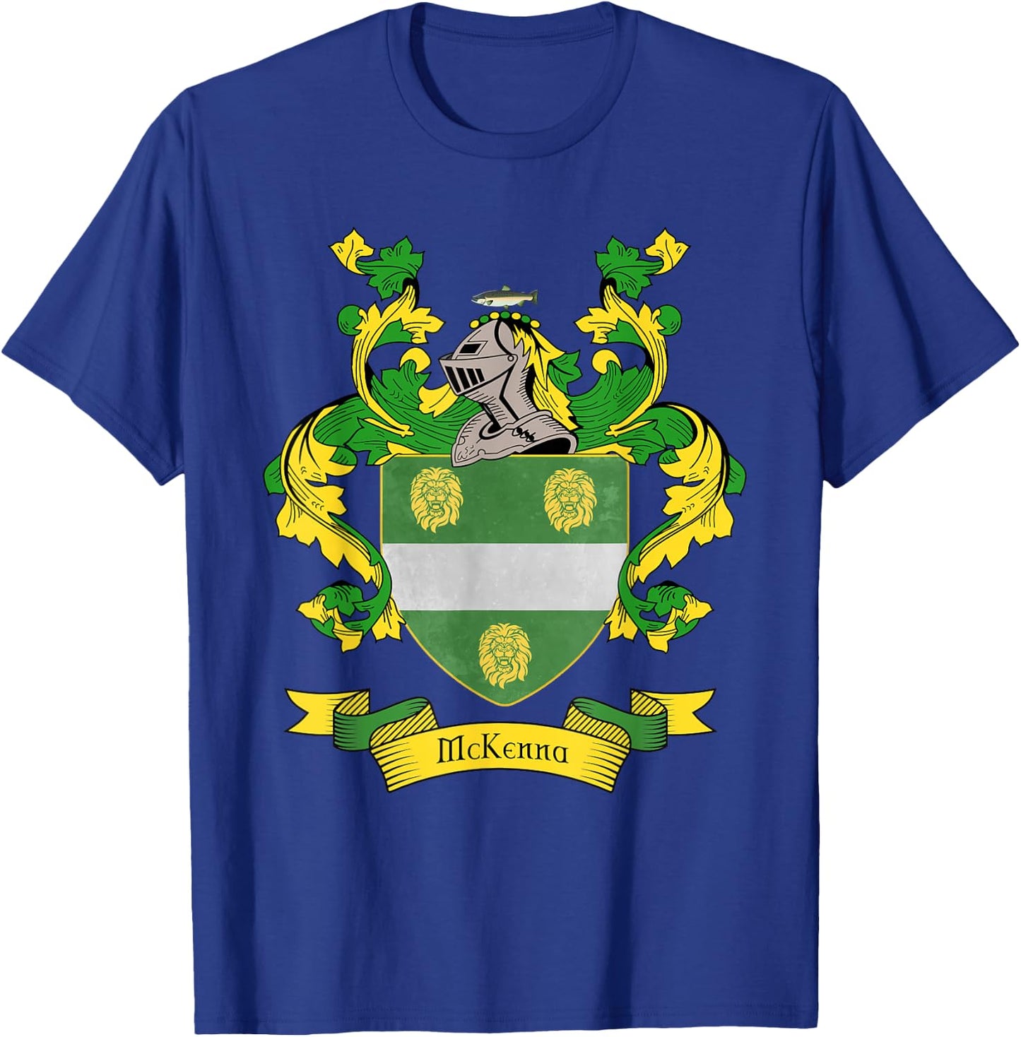 McKenna Coat of Arms | McKenna Surname Family Crest T-Shirt - T-Shirt | Royal
