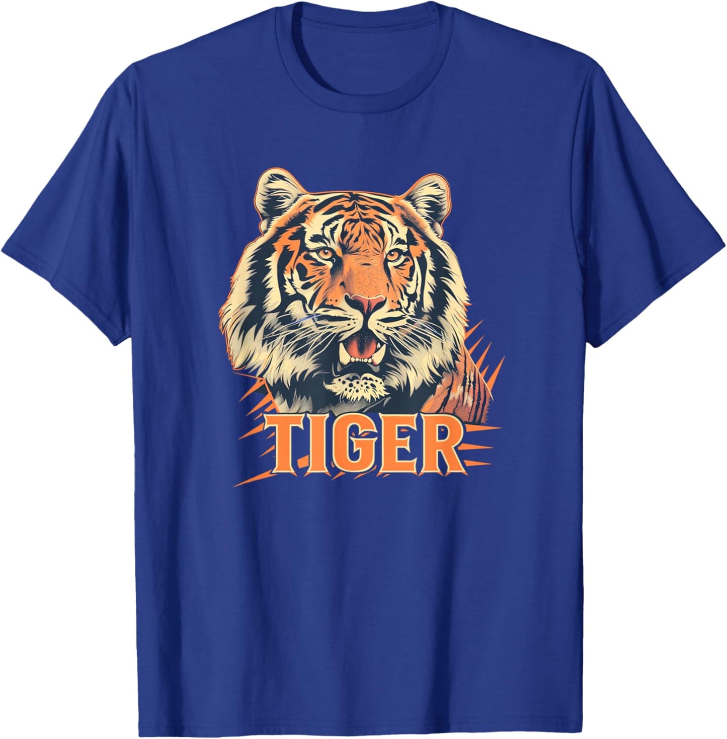 Pretty Tiger Face for Wild Cats Lovers T-Shirt - T-Shirt | Royal