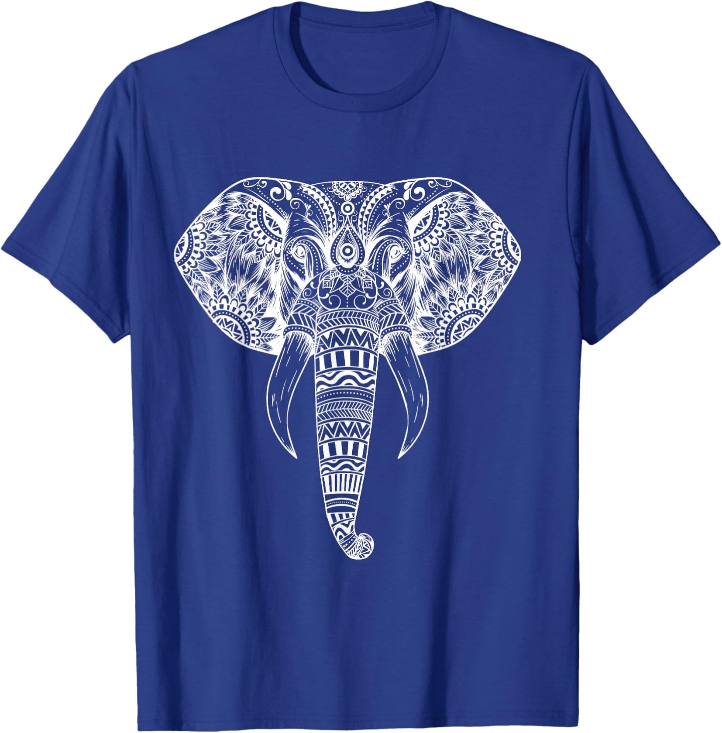 Elephant Tribal Tattoo Art - Mandala Yoga Tribal Elephants T-Shirt - T-Shirt | Royal